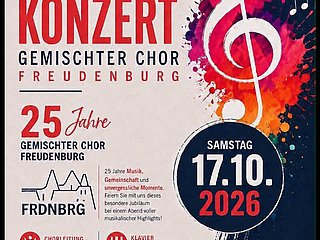 Jahreskonzert 2026 Gemischter Chor Freudenburg