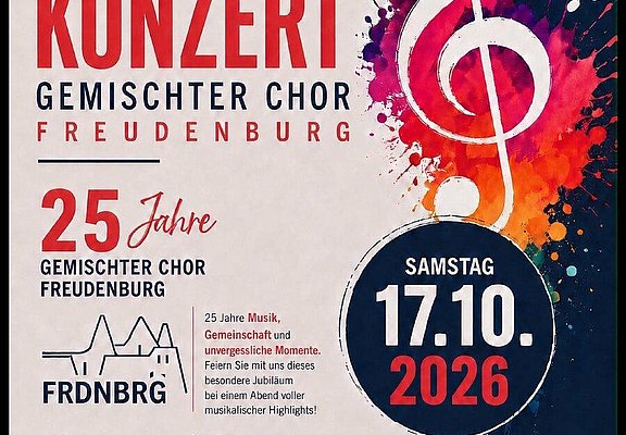 Jahreskonzert 2026 Gemischter Chor Freudenburg