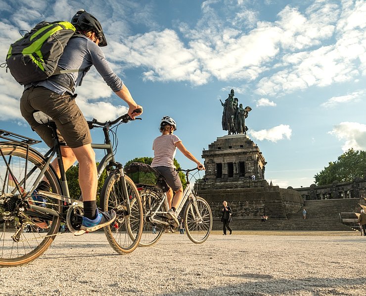Radfahren am Deutschen Eck